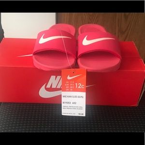 Brand new Nike kids slides